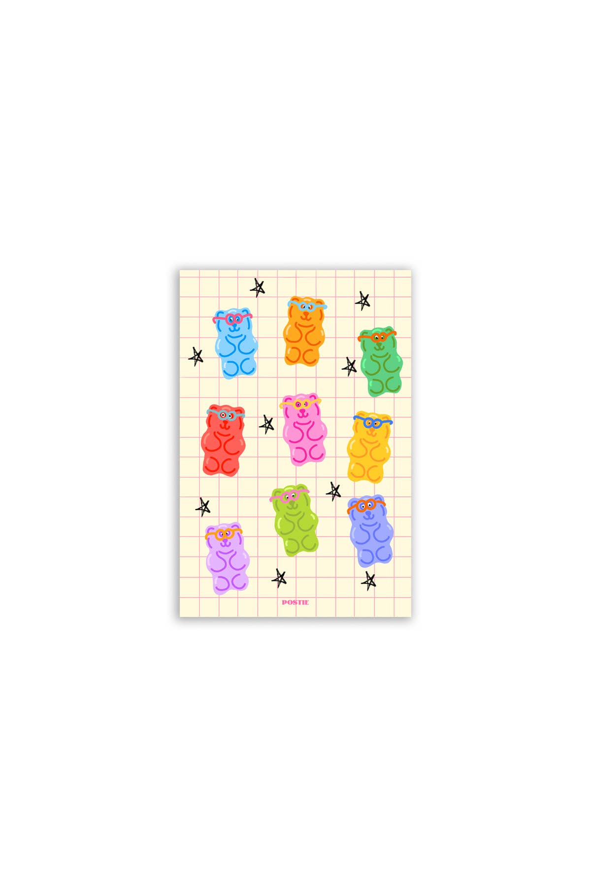 POSTIE - Vendita all'ingrosso Adesivo - Foglio di Adesivi Orsetti Gommosi