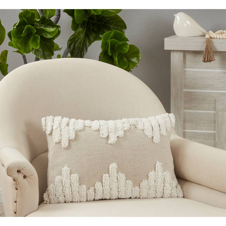 Saro Lifestyle – wholesale Dekorativ kudde – Kasta kudde med tuftad design5