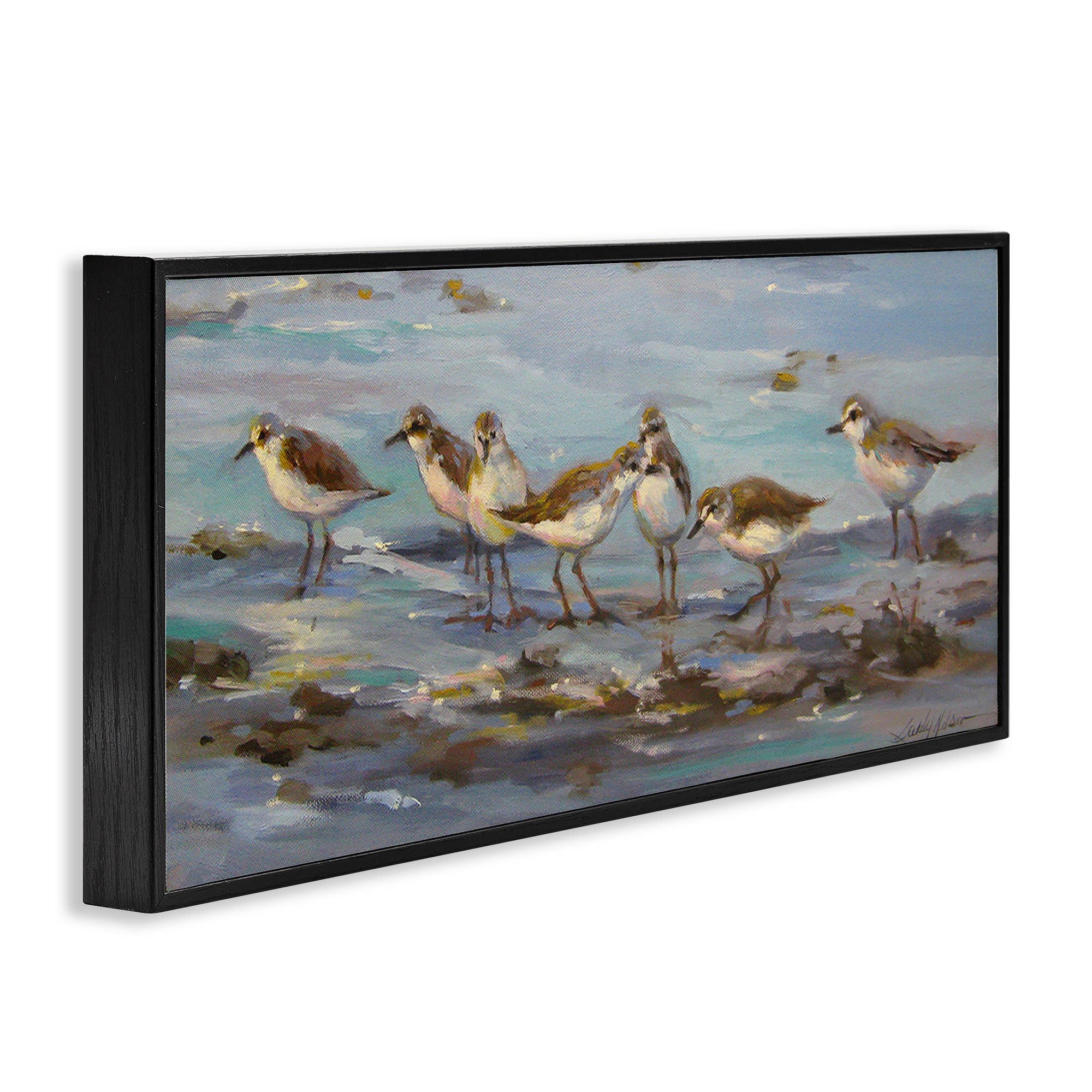 Stupell Industries - Wholesale Wall Sign - Sandpiper Flock on Shore - Framed Wall Art19
