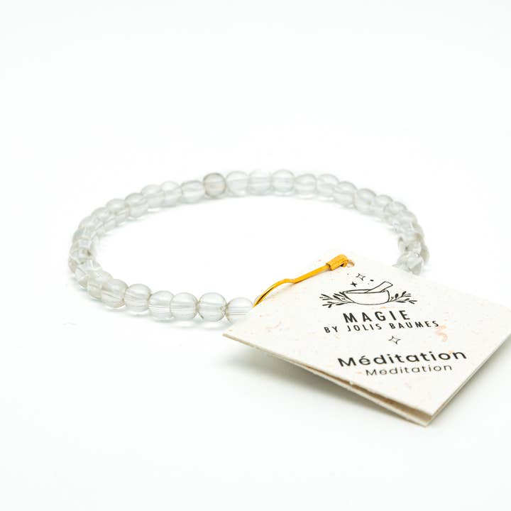 Meditation Bracelet - Rock Crystal for wholesale by Jolis Baumes