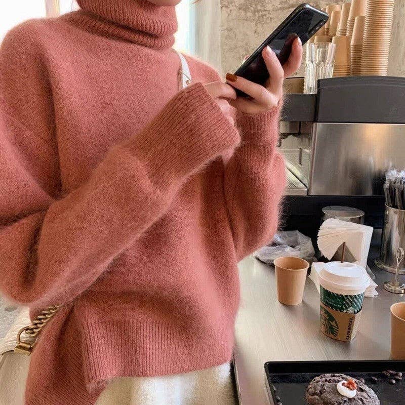 Sheer Trend - Vendita all'ingrosso Maglia larga - Donna - Maglione a Maniche Lunghe Larghe con Scollo a V4