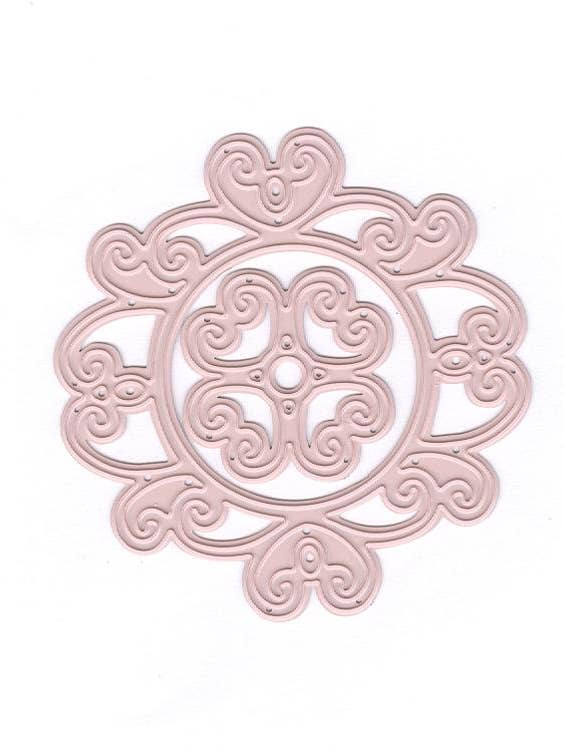 Glädje! Hantverk- Merys lockiga runda dör för wholesale av Ecstasy Crafts Distributing