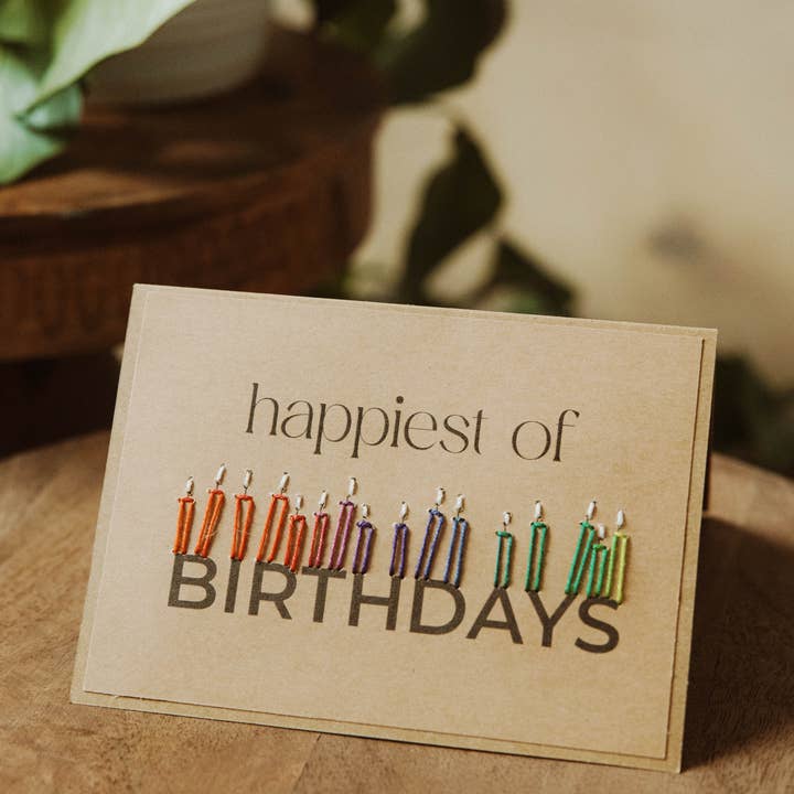 Rosie's Boutique Haiti - Wholesale Birthday Card - Happiest of Birthdays Greeting Cards || Set of 40
