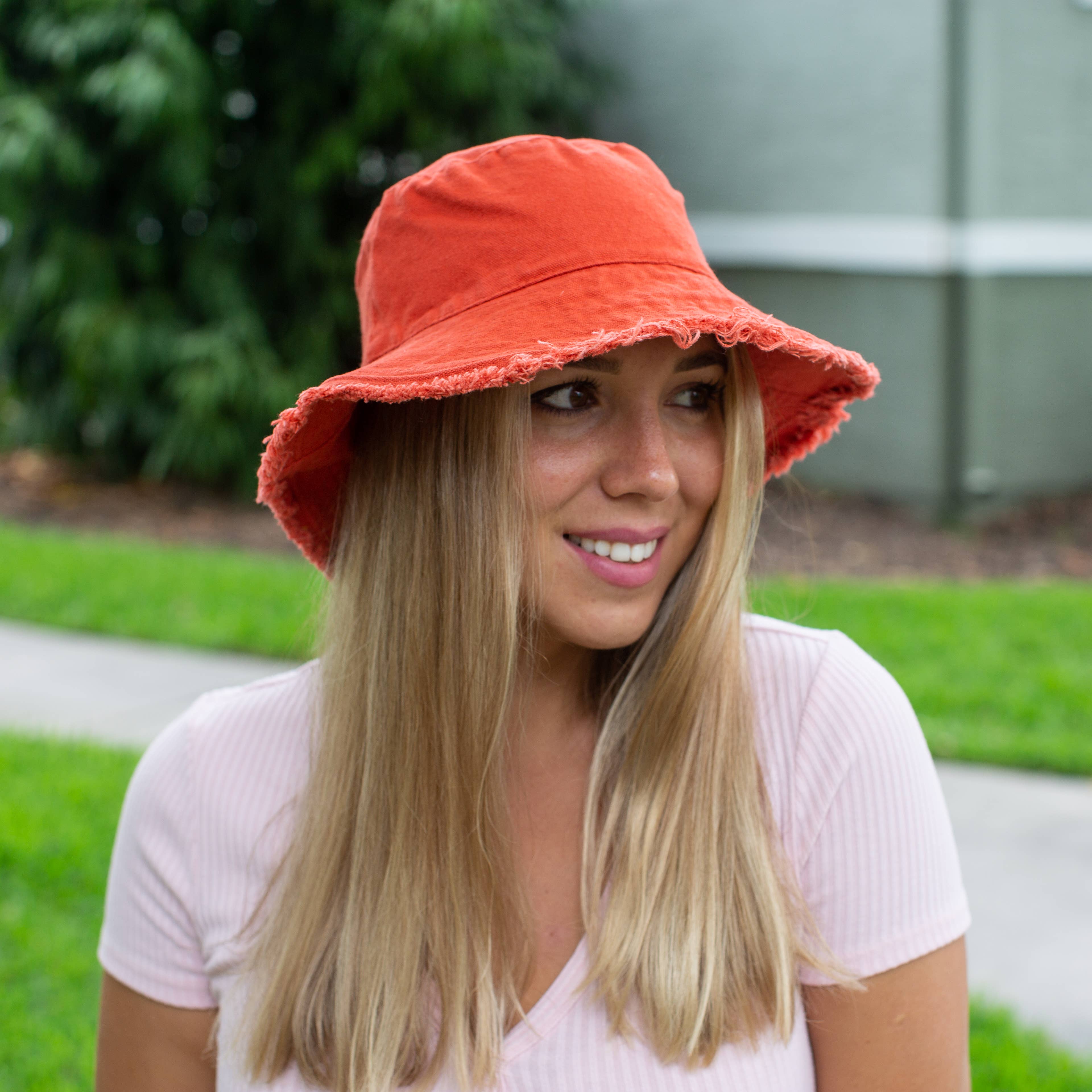 Lelaffet – Engroshandel Bucket hat - Dame – Sommerhat, solhat, kvinders vintage strandhat - økologisk0