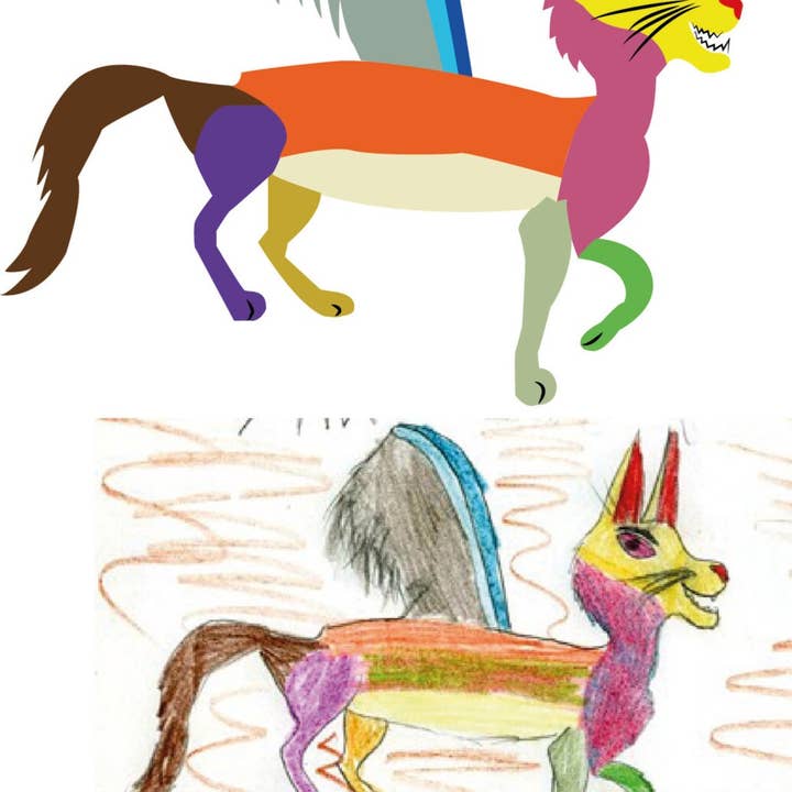 Custom Drawing Vectorize In Vinyl Sticker - Draw Portrait Design Art Made Photo In Illustration Decal for wholesale by Decords