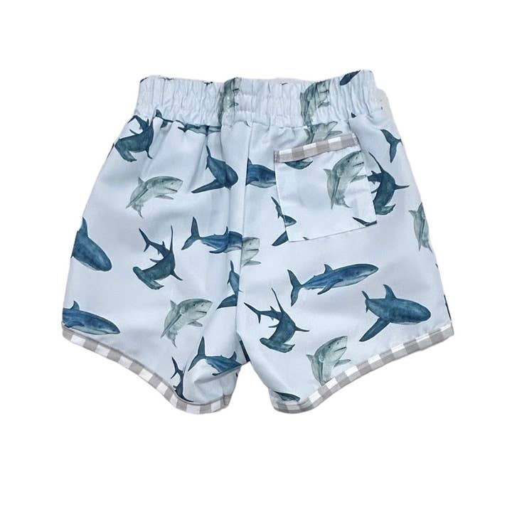 Sugar Bee Clothing - Wholesale Swim Shorts - Kids - Boys Summer Swim Shorts - Sharks 4