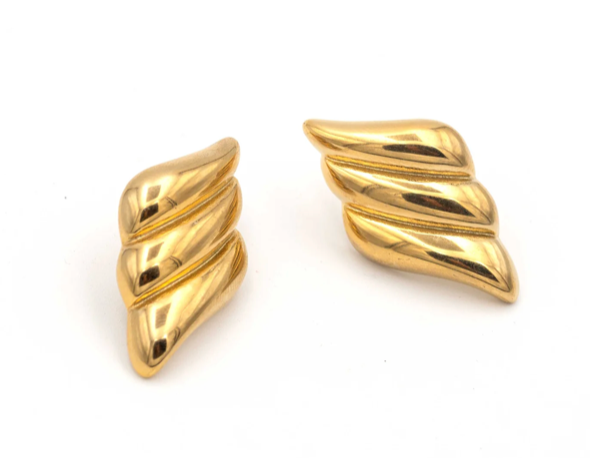 HoopLa - Wholesale Stud/Post Earrings - Frigg- Sky Wing Stud Earring- Stainless Steel Waterproof7