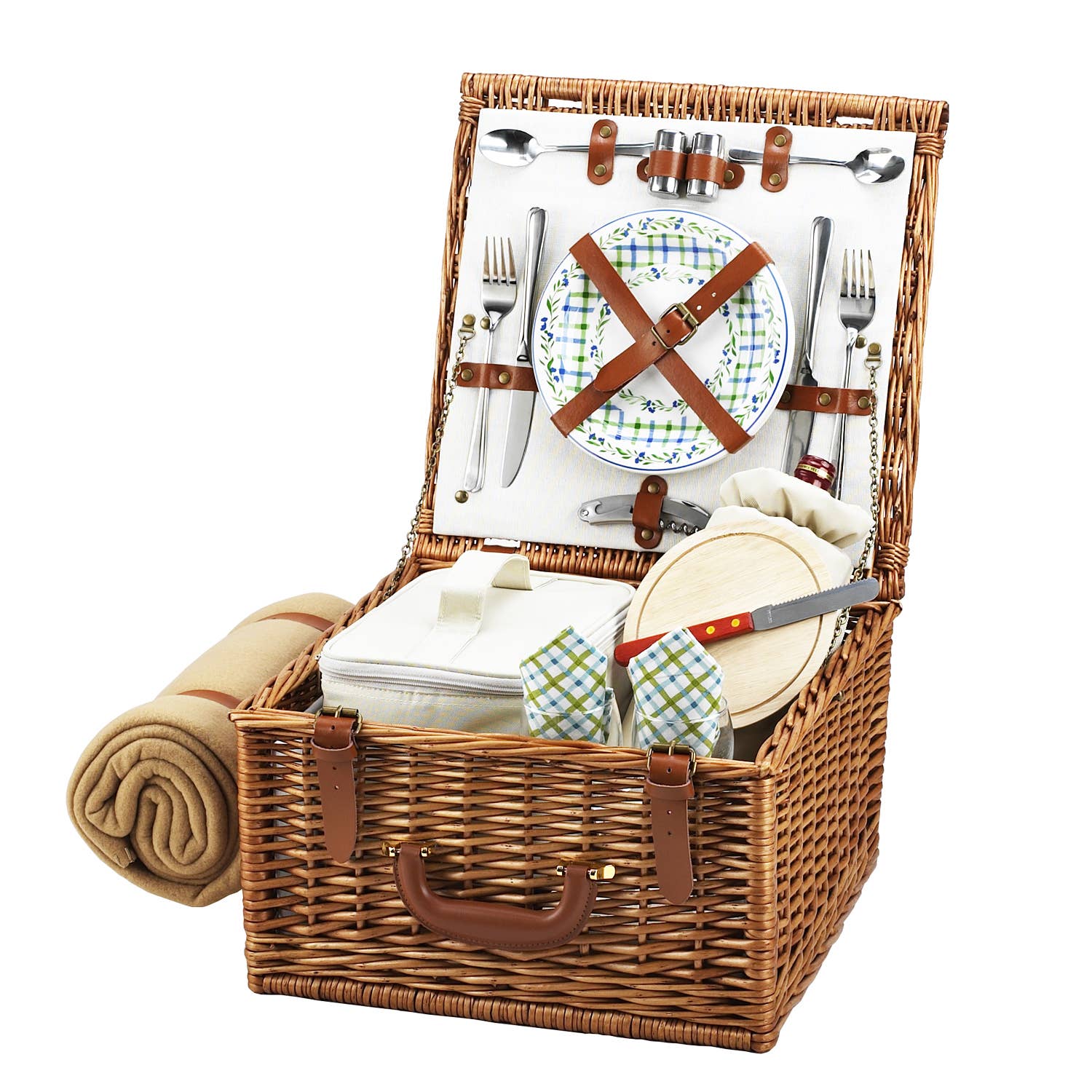 Picnic at Ascot - Wholesale Picnic Basket - Cheshire Basket for Two with Blanket0