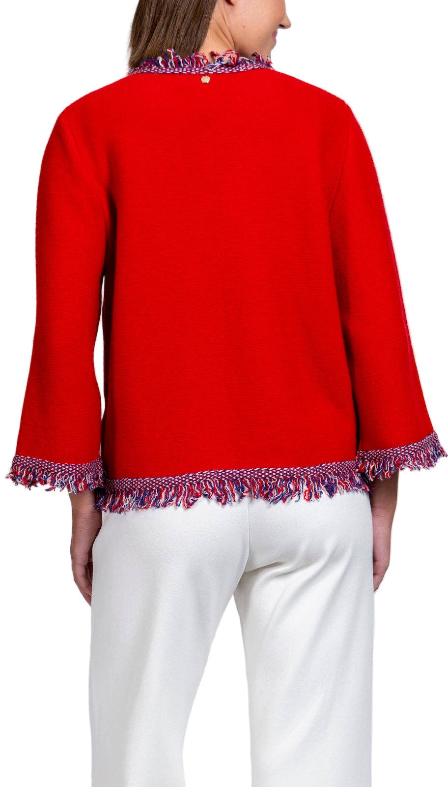 Biana - Wholesale Jacket - Women's - Rita Fringe Jacket ; Red1