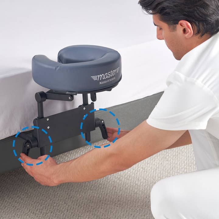 Royal Recliners - Wholesale Bedding Pillow - Master Massage Home Use Sleeping Mattress Top Massage Kit-Adjustable Headrest Face Pillow Cradle & Face Cushion Support Bracket, Royal Blue8