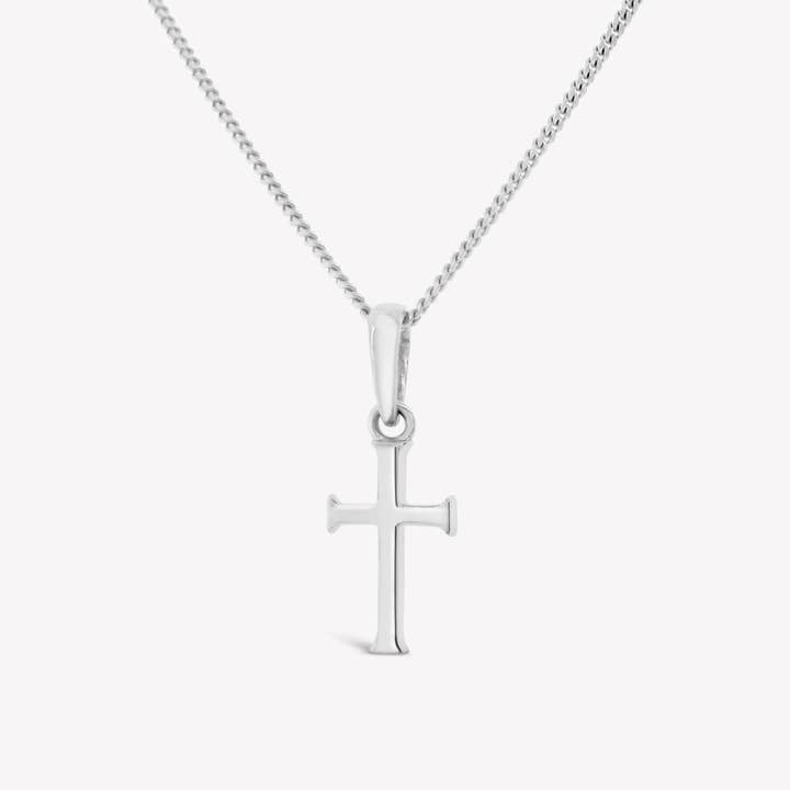 Small Cross Pendant Necklace for wholesale by Rizen Jewelry