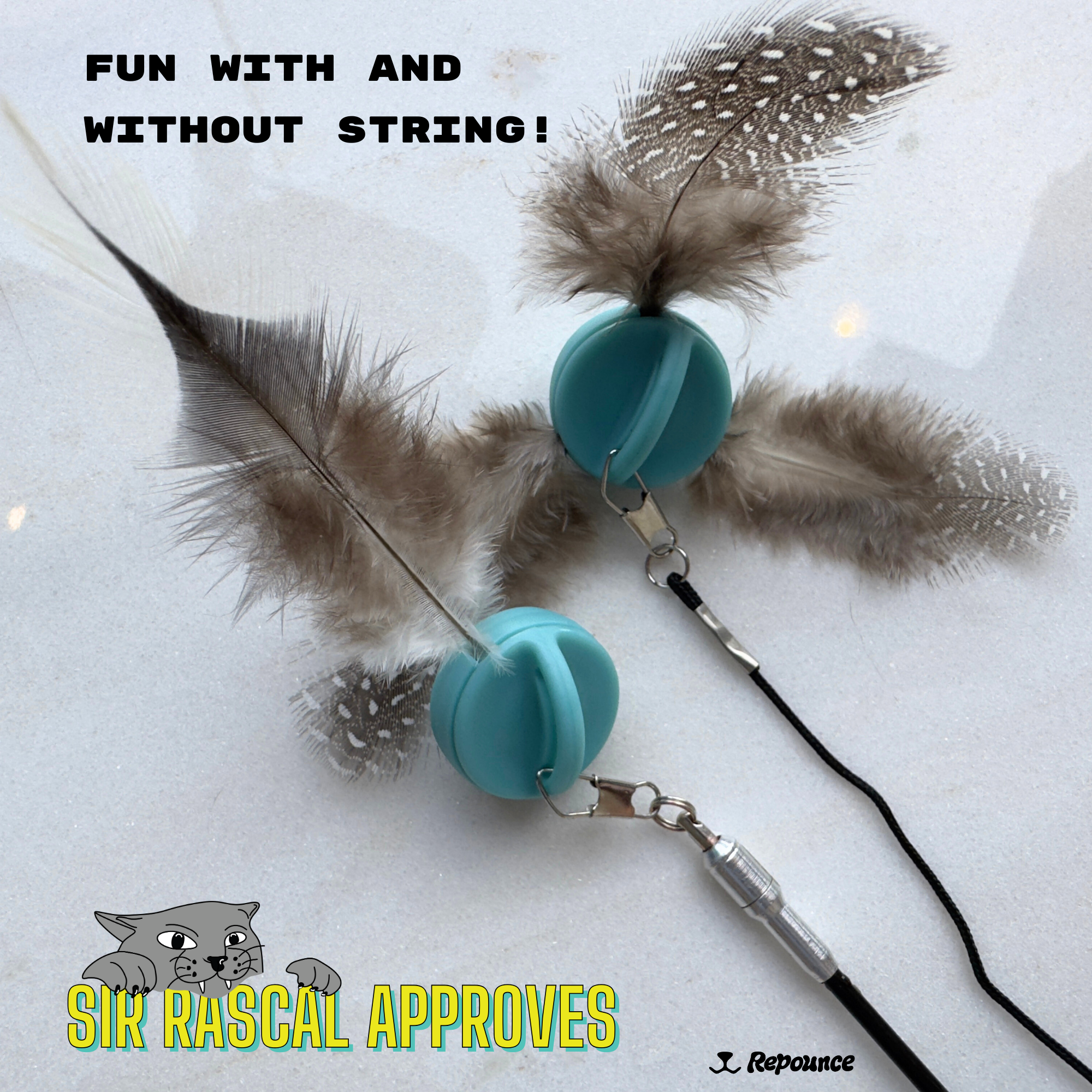 Repounce - Wholesale Pet Toy - Cat - Forever Prey™ - World's First Refillable Feather Toy4