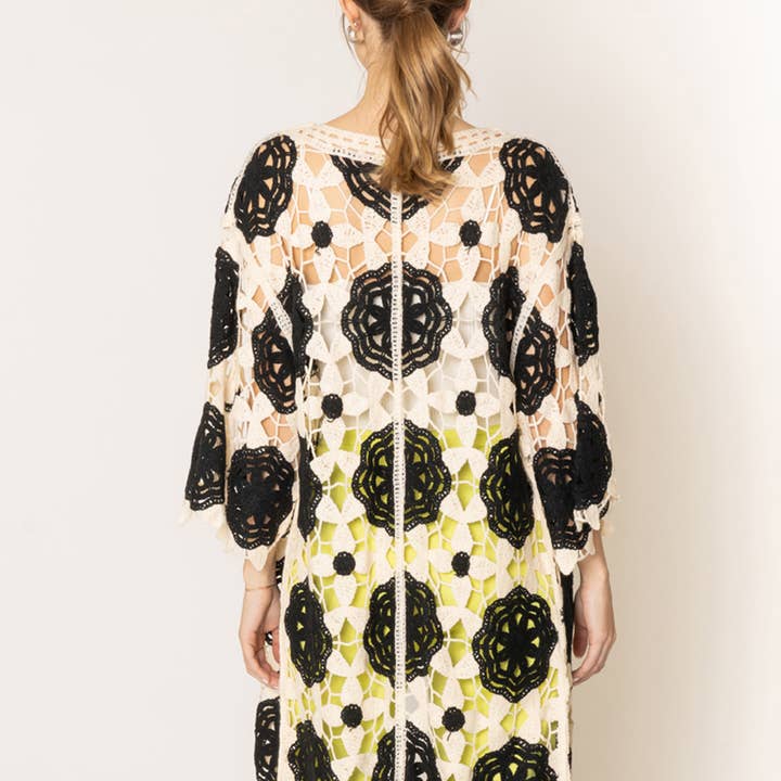 Fashion City - Wholesale Cardigan - Women's - Women Flower Pattern Crochet Cardigan5