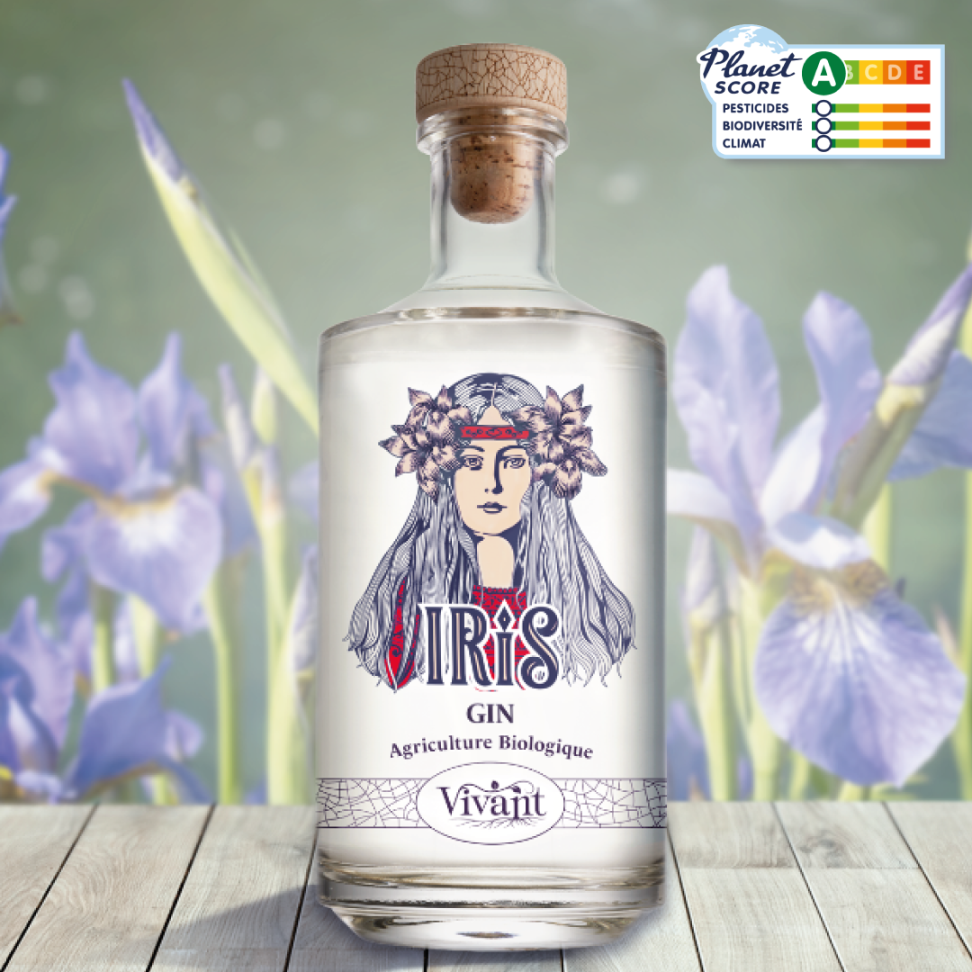 Alcools Vivant – wholesale Gin – Iris French Gin - ekologiskt jordbruk - 40 % vol.1