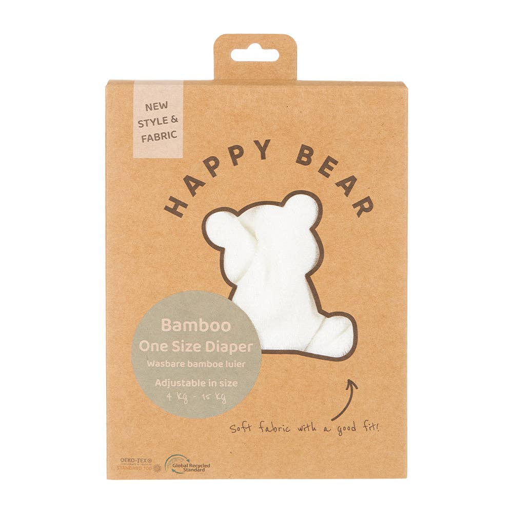 HappyBear Diapers - Wholesale Diaper (Cloth) - Baby - Bamboo night cloth nappy | Two Part Reusable Diaper | 4-15kg3