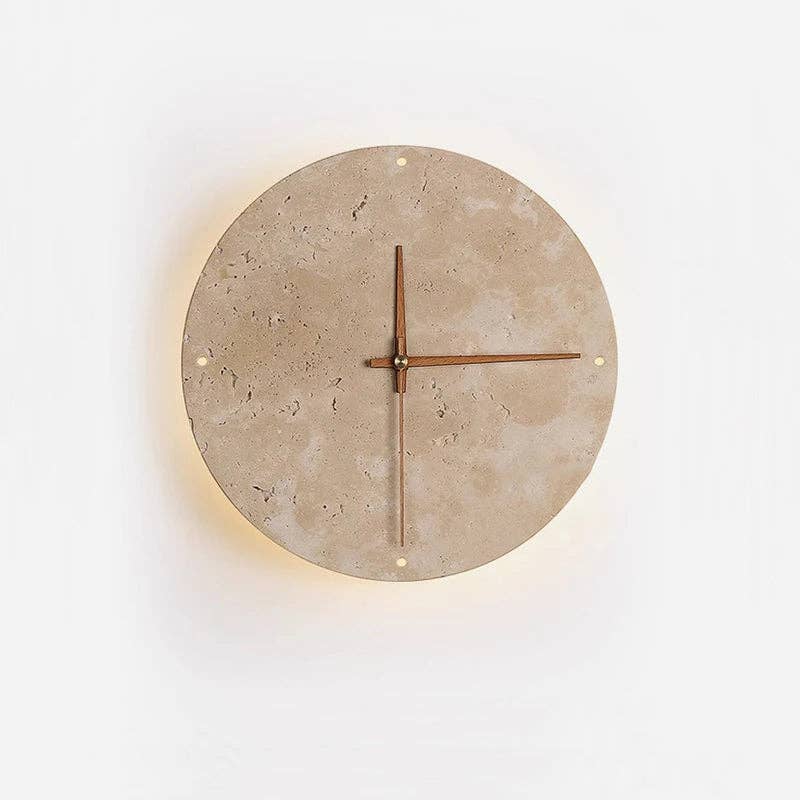 Kiyo Home - Wholesale Wall Clock - Stone Clock | Indoor Wall Decoration | Stone LED Clock1