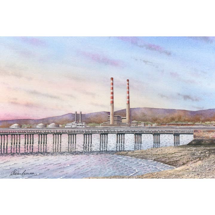 The Wooden Bridge, Clontarf - Art Print for wholesale by Sean Curran