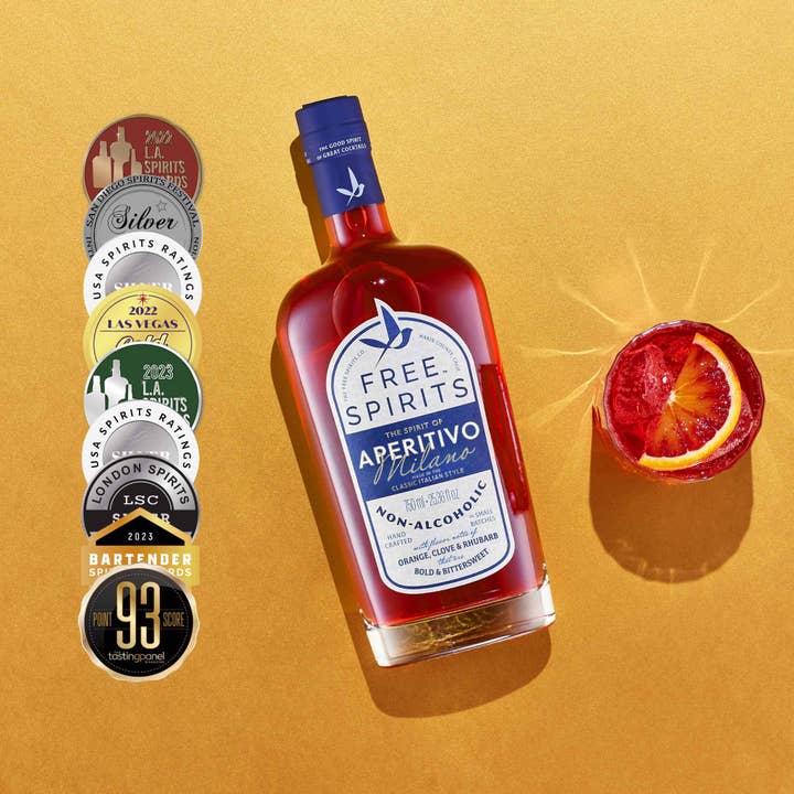 Free Spirits - Vente Apéritifs sans alcool/mocktails - Free Spirits | L'Esprit de l'Aperitivo Milano | Apéritif NA1