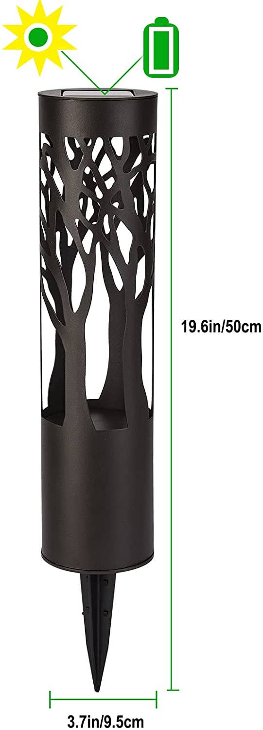 OutdoorSolarOutlet - Wholesale Outdoor/Lawn Light - SmartYard 10-Lumen Solar Bollard Light with Tree Design LED 2-Pack3