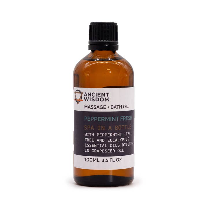 Ancient Wisdom - Wholesale Massage Oil/Gel - Peppermint Fresh Massage Oil - 100ml