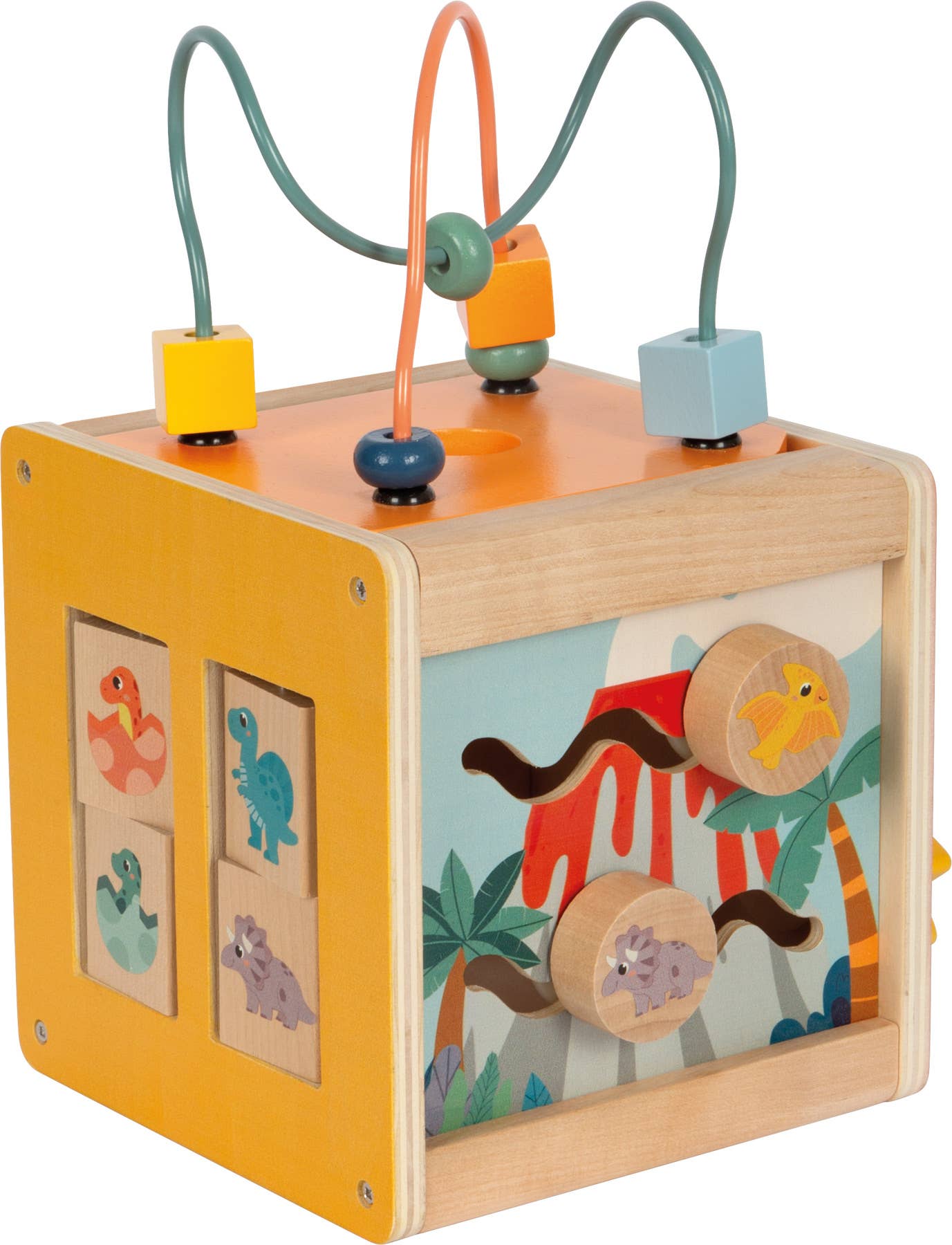 small foot - Wholesale Wood Toy - Kids - Motor Skills Cube “Dino” FSC 100% | Motor Skills | Wooden Toys2