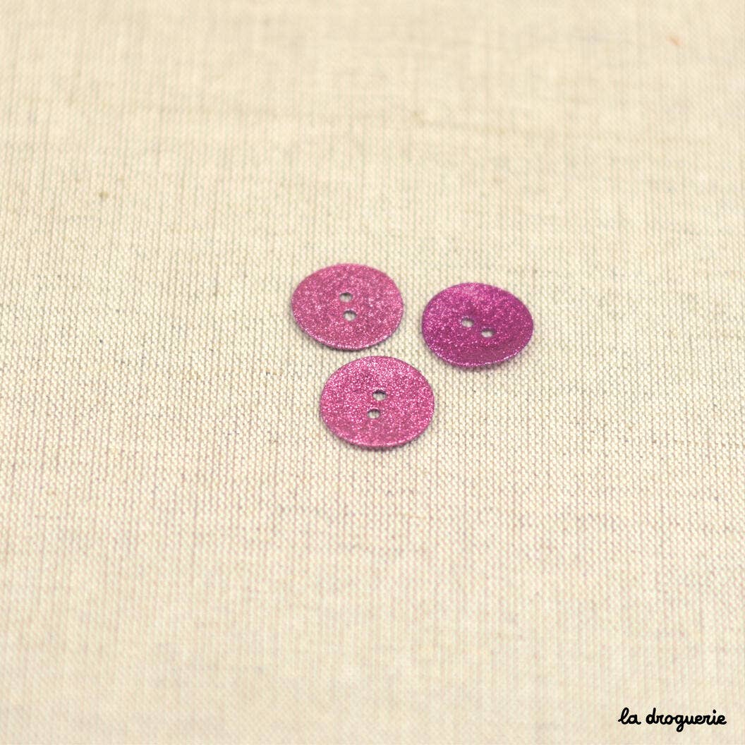 LA DROGUERIE - Vendita all'ingrosso Bottone a pressione/da cucire - Pulsante Akoya Songe glitterato 20 mm2
