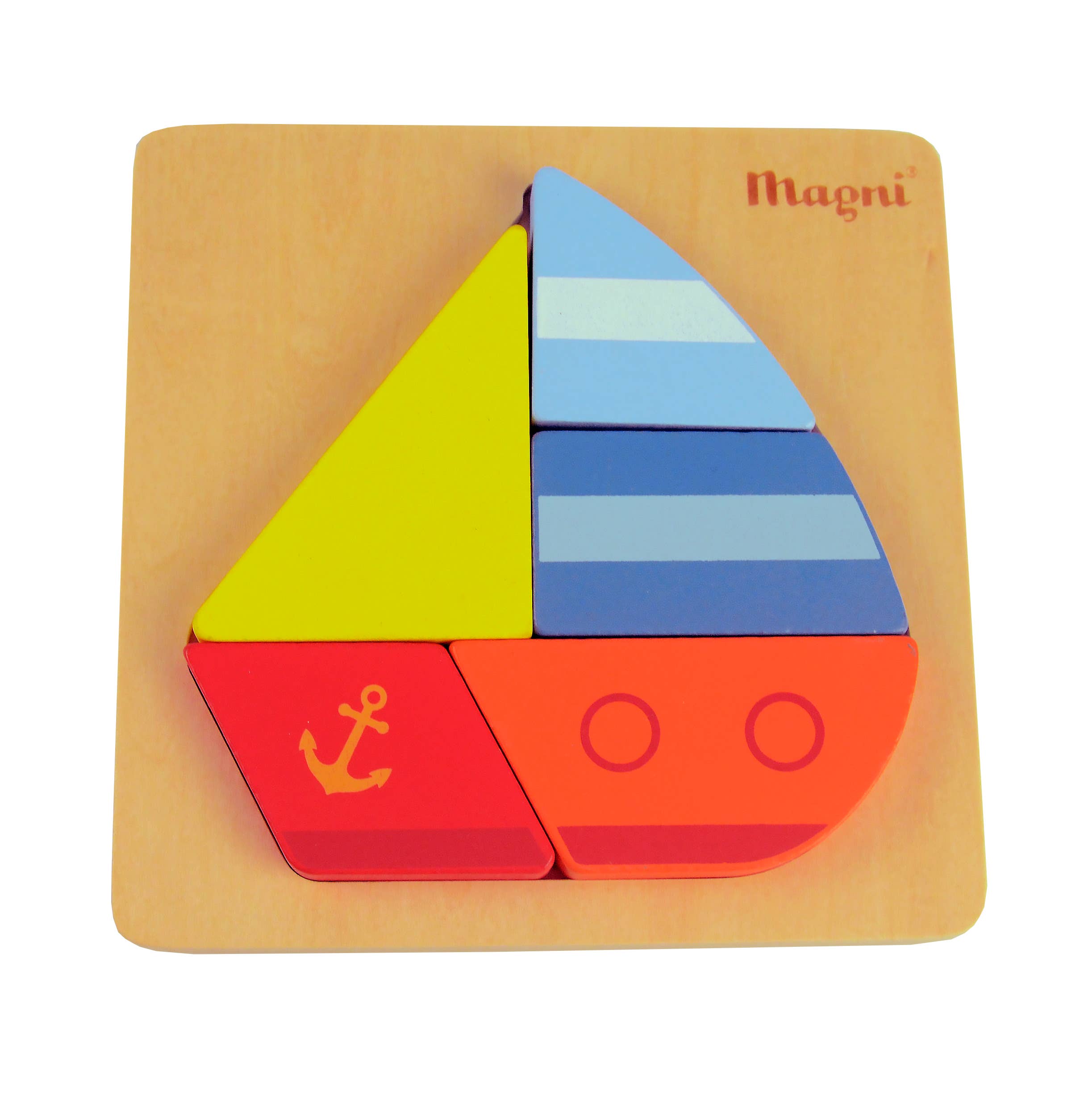 Magni ApS - Wholesale Puzzle - Kids - Ship puzzle in wood FSC 100%