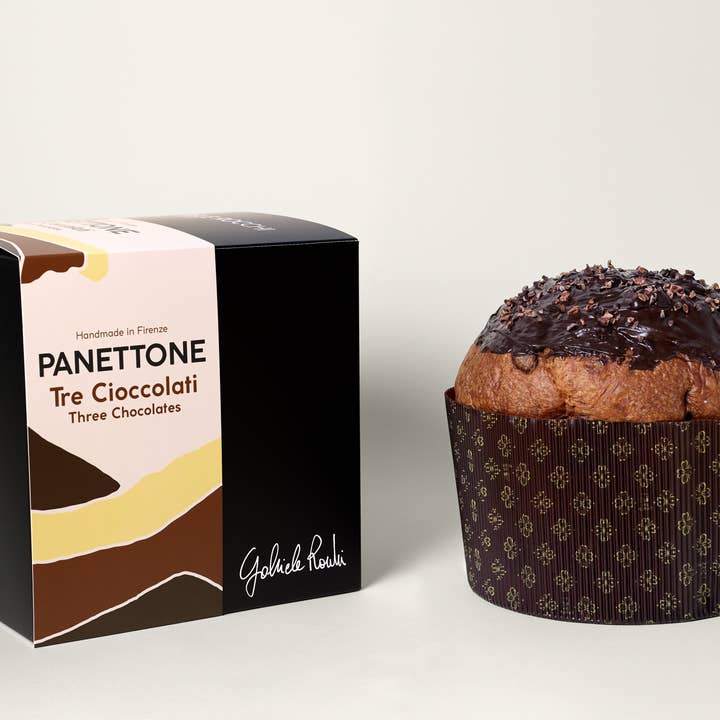 Three Chocolates Panettone for wholesale by Gabriele Rocchi