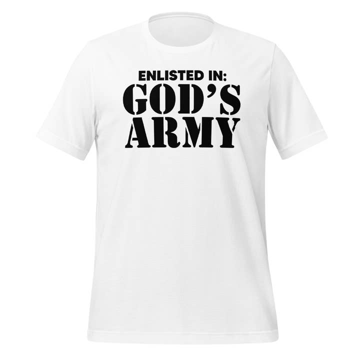Värvad i God's Army Unisex t-shirt för wholesale av Black and Gifted LLC