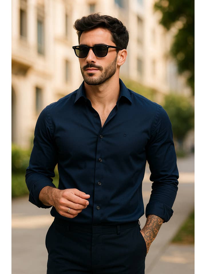 Yellow Skin – Großhandel Hemd mit Button-down-Kragen – Herren – 8300 Basic Structure Herrenhemd3