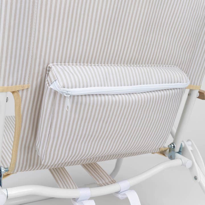 Flamingueo - Wholesale Beach Accessories - Beige striped folding beach hammock