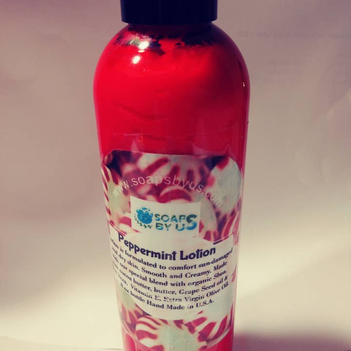 Peppermint Lotion for wholesale by Soaps By Us