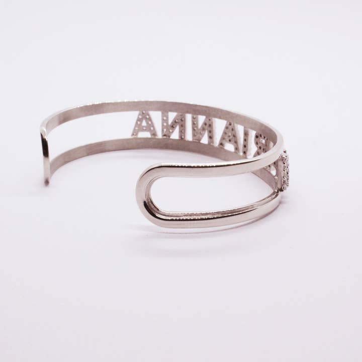 M di Martina - Wholesale Retailer Sample - Jewelry - Luxury Slave Bracelet Name or Word “Customizable”4