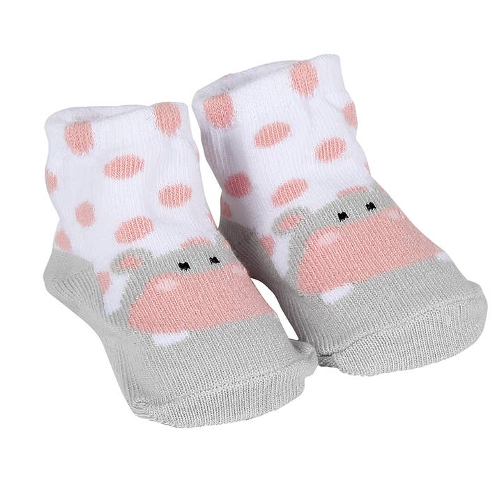 London Bridge & Maison Chic - Wholesale Socks - Baby - Hannah the Hippo Socks