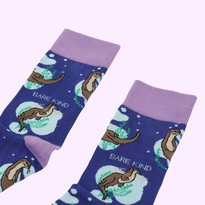 Bare Kind Socks - Wholesale Socks - Unisex - Otter Socks | Bamboo Socks | Blue Socks | Marine Socks2