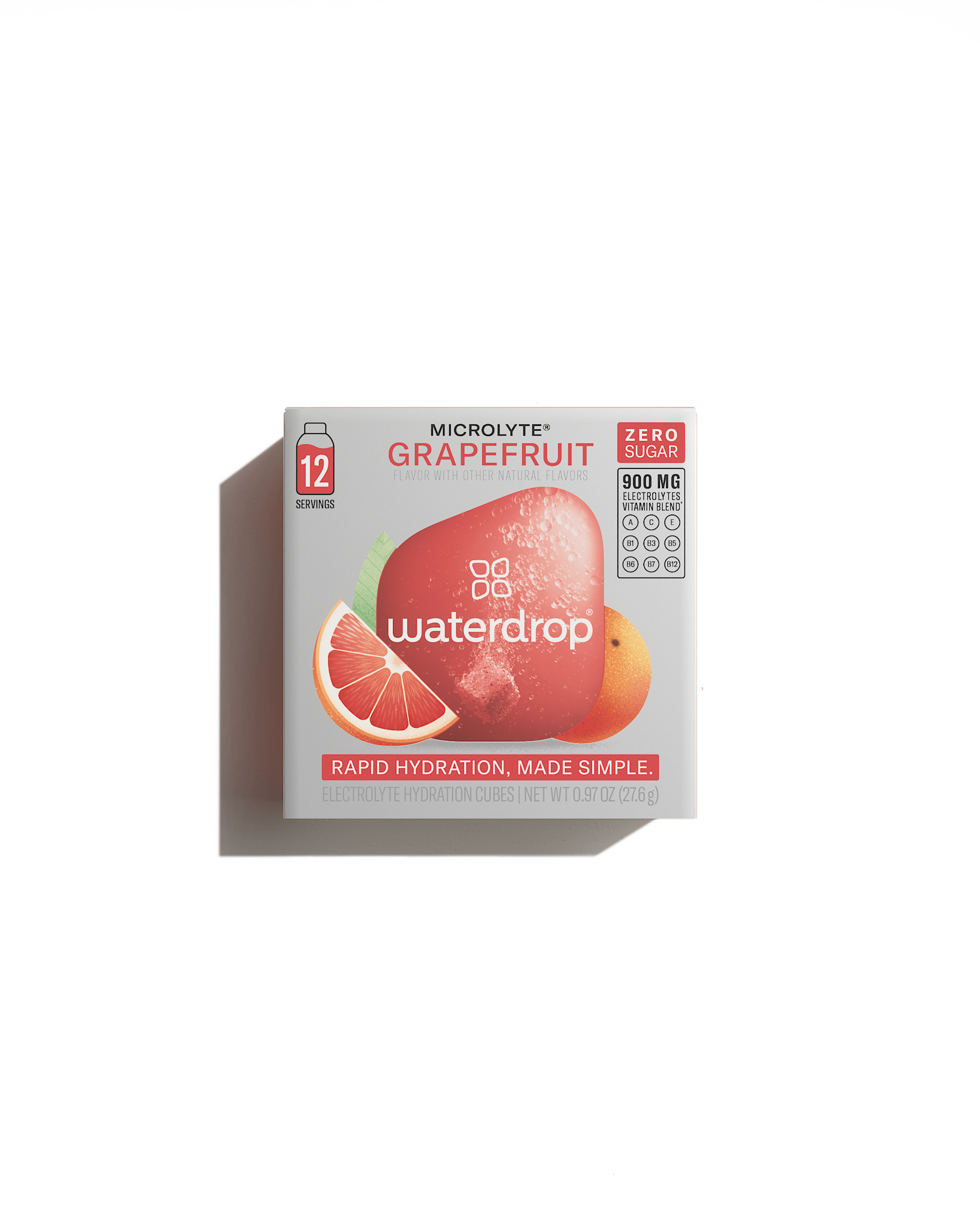 waterdrop® - Wholesale Powdered Health Drink - Microlyte 12pk - Rapid Hydration Cubes (Case of 10)1