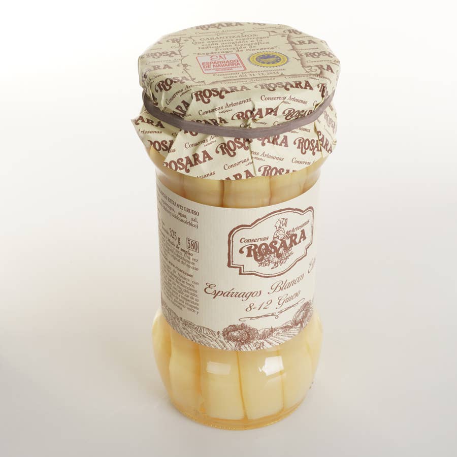 Conservas Rosara - Wholesale Pickled Vegetables - ASPARAGUS FROM NAVARRA 8/12 FRUITS JAR 580 ml.1