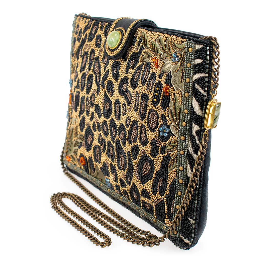 Mary Frances Accessories - Wholesale Crossbody Bag - Women's - Untamed Beaded Animal Print Crossbody Handbag4