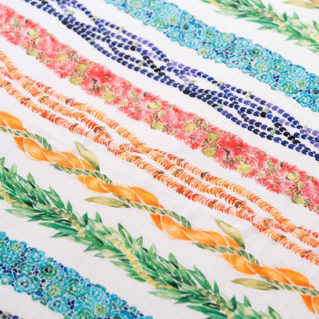 The Keiki Dept – wholesale Swaddle – Baby – Lei Anuenue Bamboo Muslin Kapa Moe (Swaddle Blanket)0