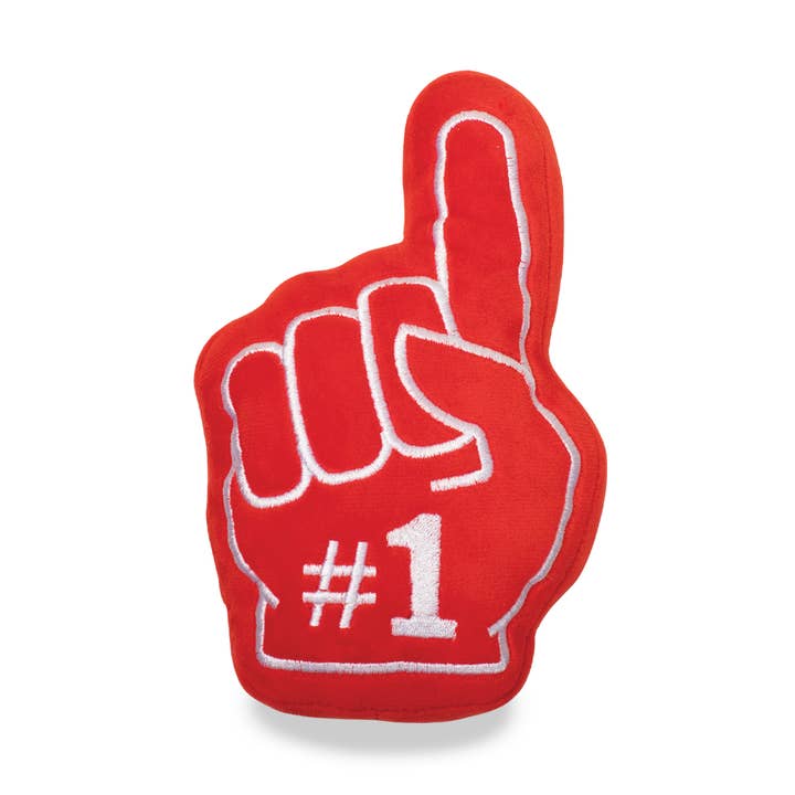 Plush Dog Toy - #1 Fan for wholesale by Petshop by Fringe Studio