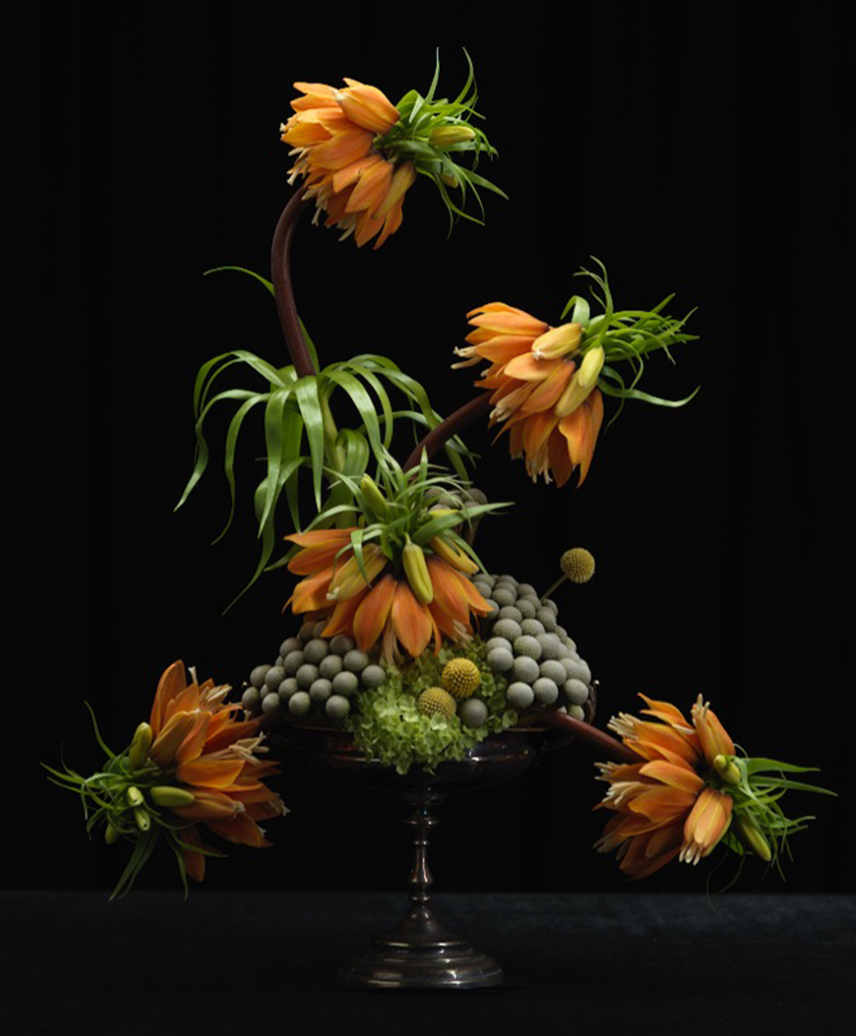 Garden Glory - Wholesale Plantenpot - Kenzan Ikebana bloemenhouder medium zwart1