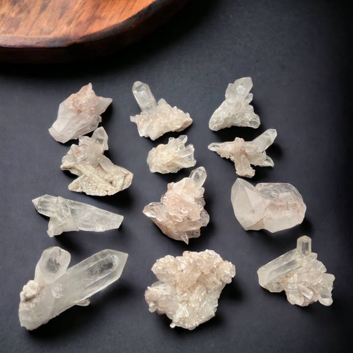 Himalayan Quartz - 12 pcs for wholesale by Raj Minerals Inc