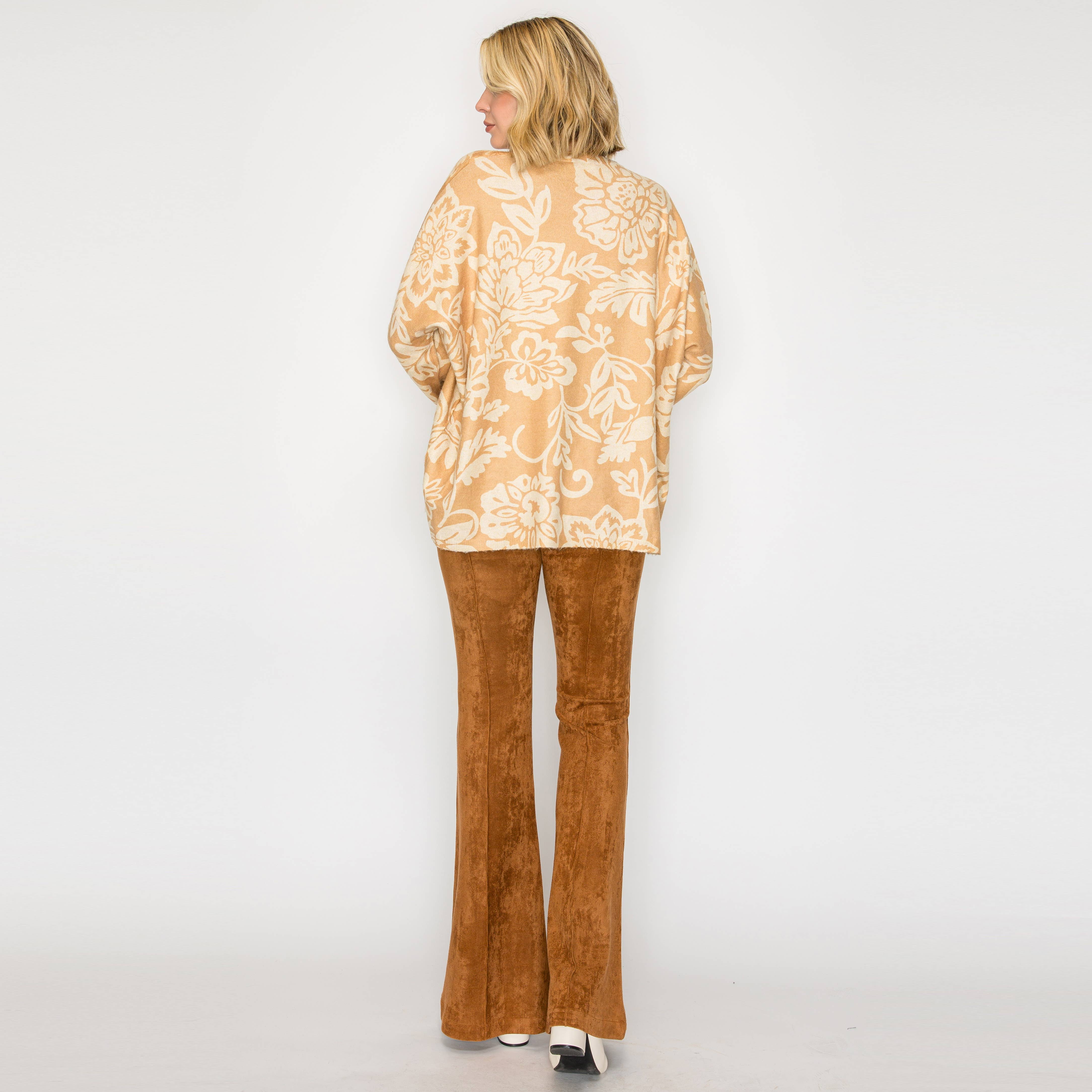 LoveWednesday – wholesale Pullovertröja - Dam – Stämning för höst kameltröja - LWSW12084