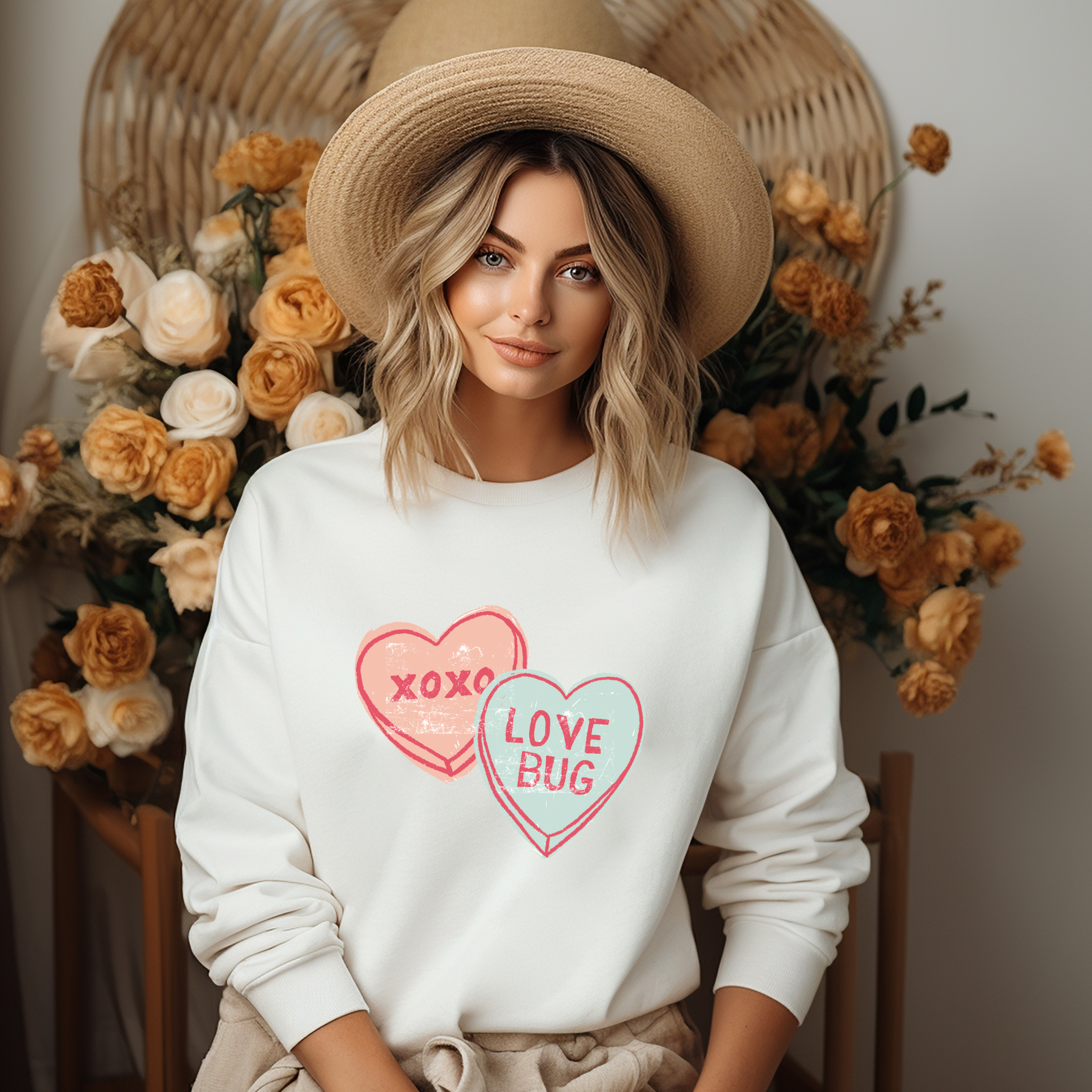 Rustic Radiance - Wholesale Shirt - Women's - LOVE BUG HEART1