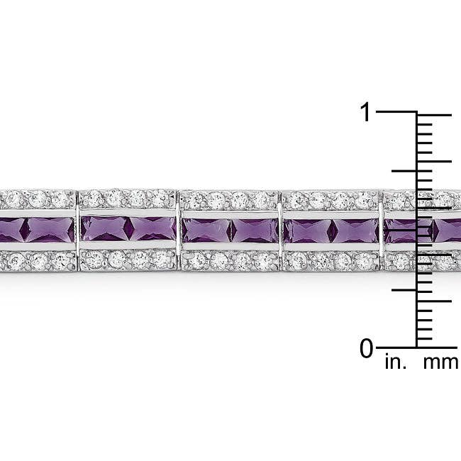 JGoodin - Wholesale Tennis Bracelet - Balboa Purple Cubic Zirconia Bracelet2