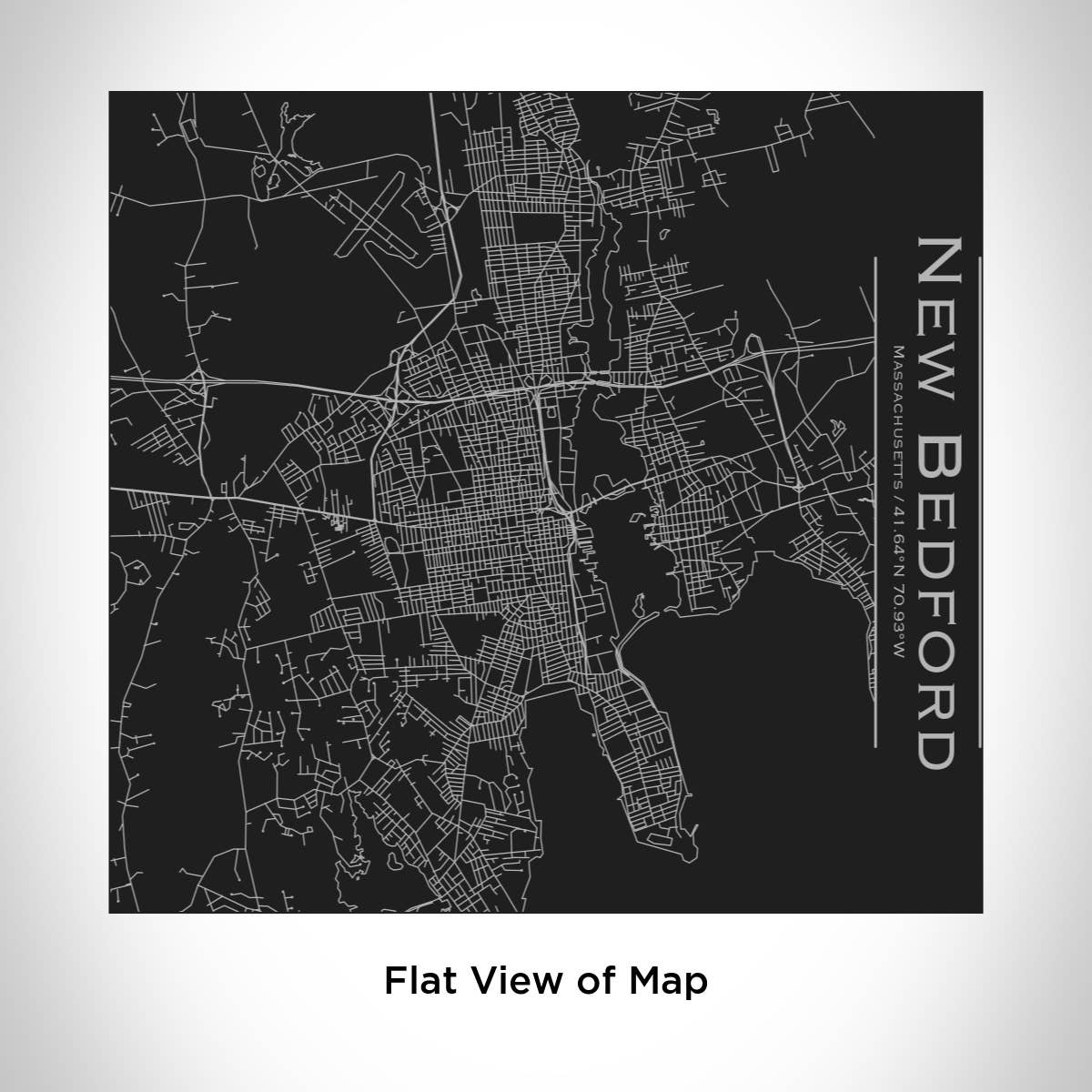 JACE.design - Wholesale Insulated Mug/Tumbler - New Bedford MA Map Tumbler in Matte Black1