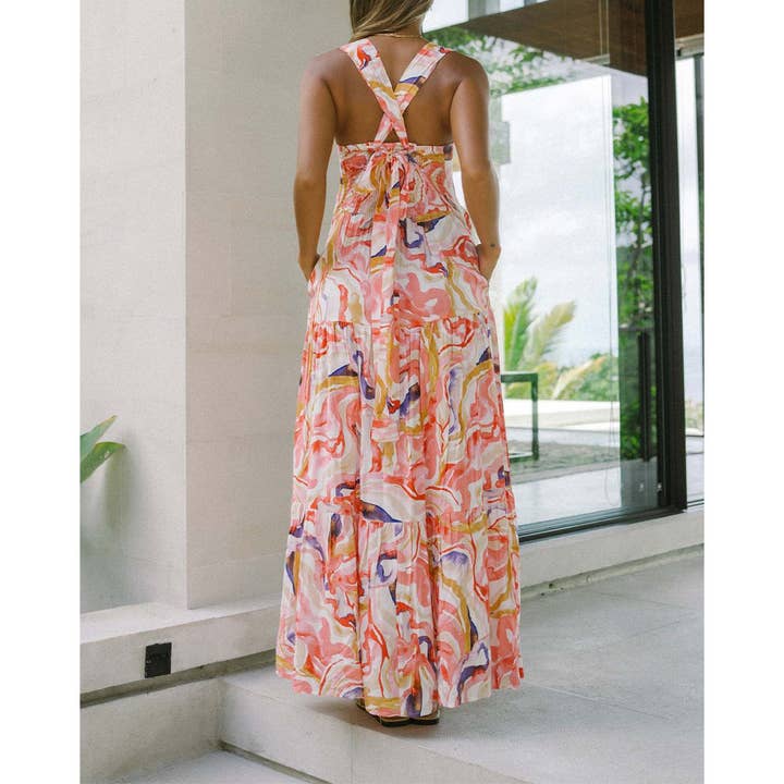 UNISHE – Engroshandel Kjole - Dame – Boheme Strandkjole Løs Strop Sommerkjole ZK27969