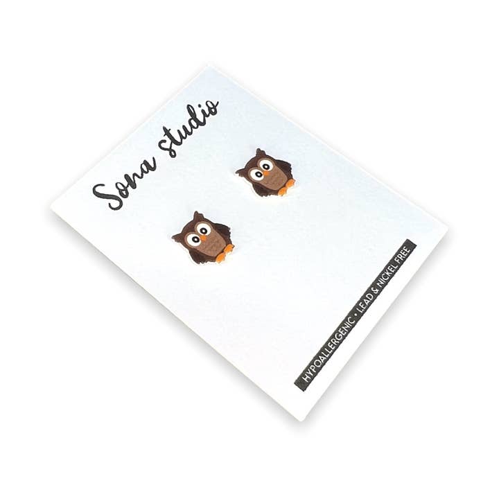 Sona Studio - Wholesale Stud/Post Earrings - Hoot Earrings2