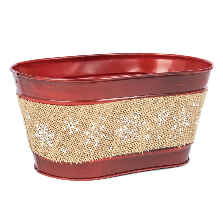 Tin Tub- Snowflakes for wholesale by Willow Group