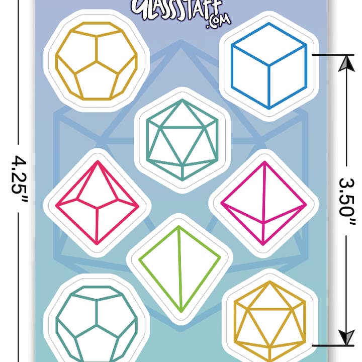 GlassStaff - Wholesale Sticker - Minimal DnD Sticker